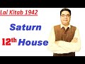 Lal Kitab Remedies for Saturn 12th House (1942 edition)