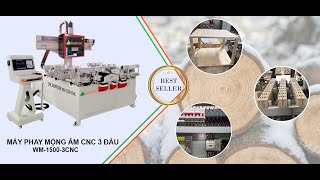 WOODMASTER. MÁY LÀM MỘNG ÂM CNC 4 Đầu Trục tải nặng cao tốc giá rẻ nhất thị trường 2020