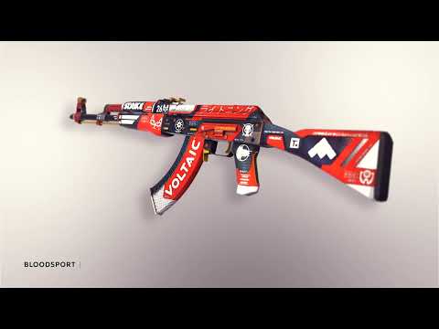 Preview image 9 of AK-47 | Bloodsport (Factory New)