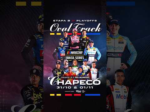 🎟️ Ingressos a partir de R$45! NASCAR Brasil estreia em Chapecó. Garanta já o seu! 🏁🔥