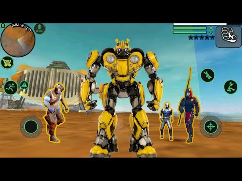 Bumblebee Multiple Transformation Robot Car Game 2023 Grand Robot Bike Transform - Android Gameplay