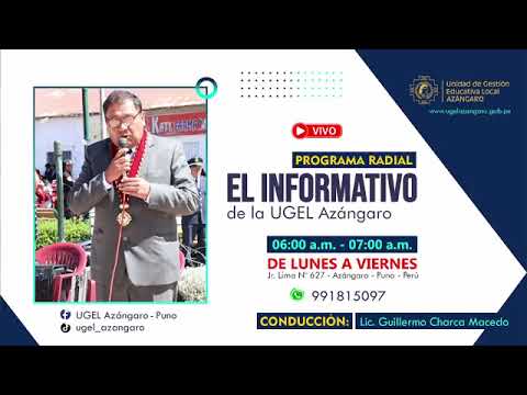 PROGRAMA RADIAL EL INFORMATIVO DE LA UGEL AZÁNGARO, EDICIÓN VIERNES 27 DE FEBRERO DE 2026