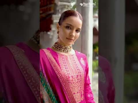 Shree Shalika Mandakini Vol 12 Pure Viscose Dola Jacquard Wholesale Salwar Suit Catalog – product video thumbnail
