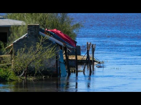 Preocupante crecida del Rio Salado en San Justo, Santa Fe