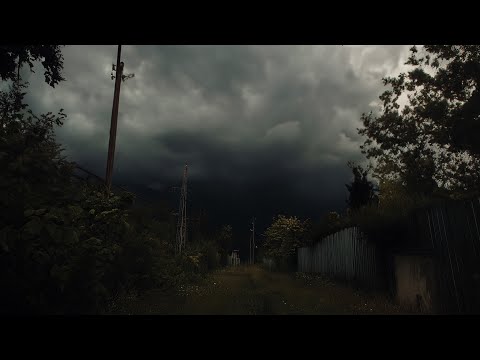 Severe Thunderstorm Rolling in | Approaching your Village | Full Storm&Rain | 3 HOURS