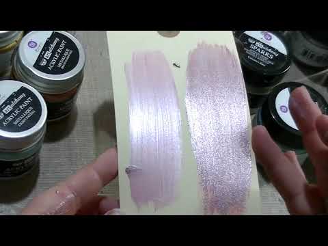 Finnabair Metallique & Sparks Acrylic paints