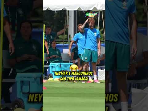 MARQUINHOS E NEYMAR PARECEM IRMÃOS, UM PERTURBANDO O OUTRO! 🇧🇷😂 #shorts