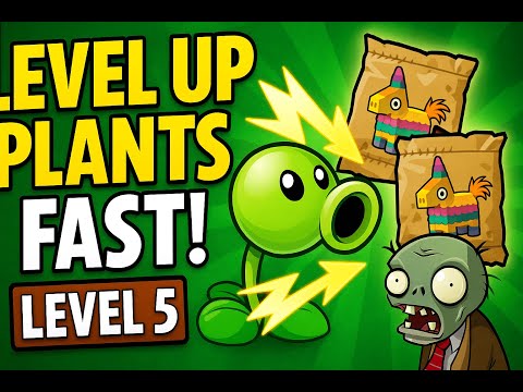 How to Level Up Your Plants FAST in Plants vs. Zombies 2! 🌱🔥