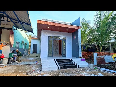 This 4.5x18 meter prefabricated panel house is clean, beautiful, affordable, and can be construct...