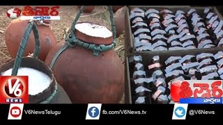 Toddy Workers Protest against Telangana Government | Cheap Liquor Policy | Teenmaar News | V6News
