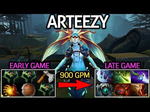 Arteezy [Naga Siren] Pro Player Farming Too Fast 900 GPM Epic Game 7.21 Dota 2