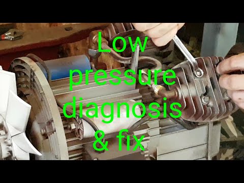 Air compressor low pressure"easy fix"
