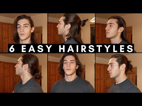 6 EASY Long Hairstyles for Men