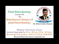Plant Biotechnology Introductory History Of Plant Biotechnology By Dr Dheerendra Kumar