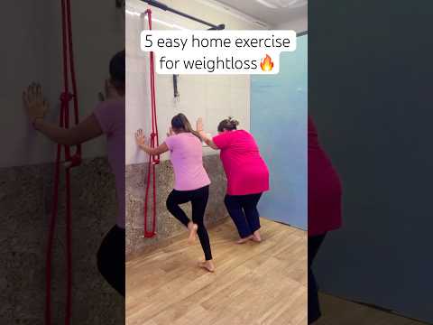 5 easy home exercise for weightloss🔥#shorts #trending #weightloss #youtubeshorts #fitness #ytshorts