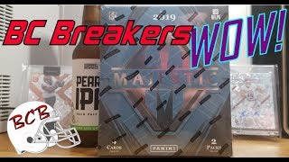 2019 Majestic NFL Football Box Break - High End Hobby Box -   [ BC Breakers]