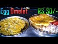 SPICY EGG OMELET WITH PAW RS 30 INR SURAT STREET FOOD SACHIN GUJRAT