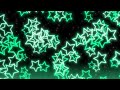 ⭐Motion graphics background with soaring greeen neon stars⭐