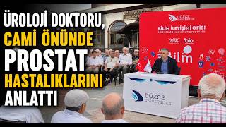 Üroloji Doktoru, Cami Önünde Prostat Hastalıklarını Anlattı