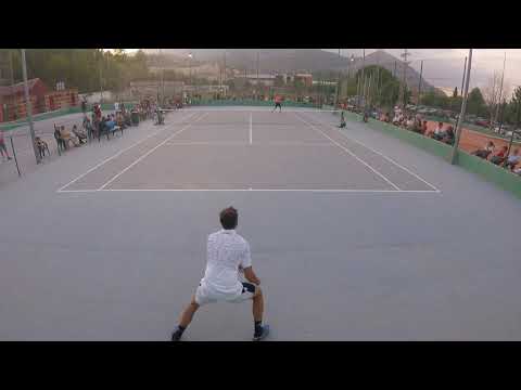 XAVIER VICENT (ex#1693 ITF Junior) vs AITOR SANZ (ex #1210 ATP and 13 UTR)- PART 1