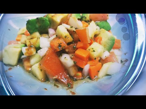 Ensalada de Aguacate - como hacer ensalada de aguacate - recetas en menos de 3 minutos