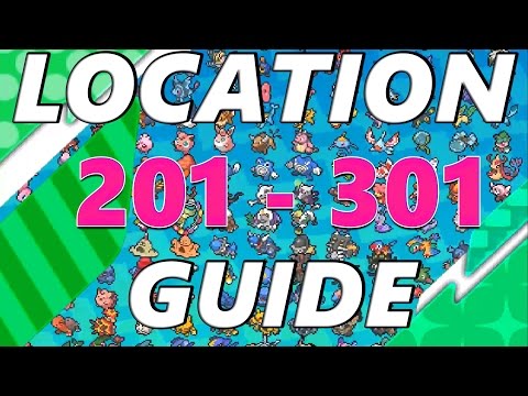 Pokémon Sun and Moon: Location Guide Pokemon 201 - 301