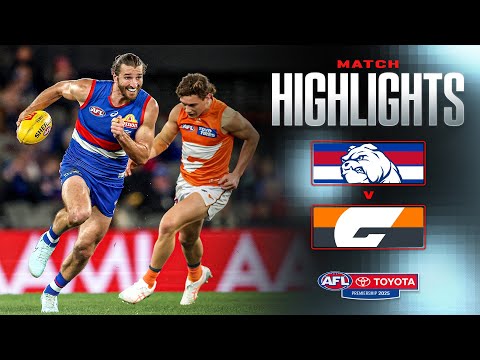 Western Bulldogs v GWS Giants Highlights | Round 21, 2025 | AFL