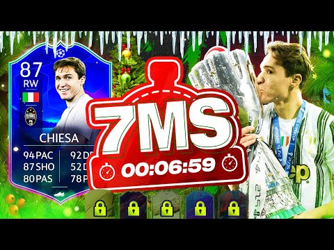 FIFA 22 - WHAT A CARD! 87 TOTGS FEDERICO CHIESA 7 MINUTE SQUAD BUILDER - ULTIMATE TEAM