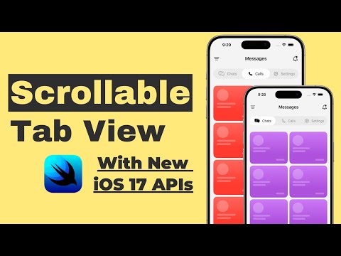 Building Scrollable Tab View With New iOS 17 API's - Xcode 15 thumbnail
