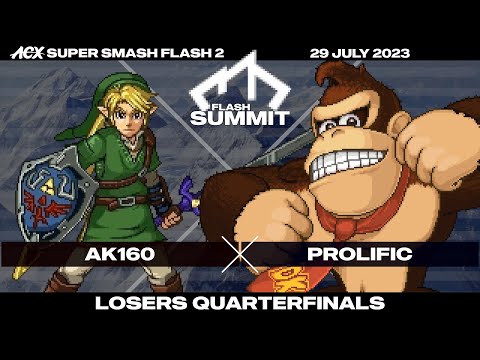 AK160 (Link) vs Prolific (Donkey Kong) - Losers Quarterfinals - Flash Summit 5