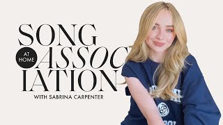 Sabrina Carpenter Sings Taylor Swift, Ariana Grande, &amp; The 1975 in a Game of Song Association | ELLE