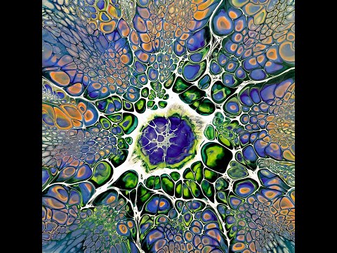 Ouidah Acrylic Pouring Bloom Technik SheleeArt Style Dutch Pour