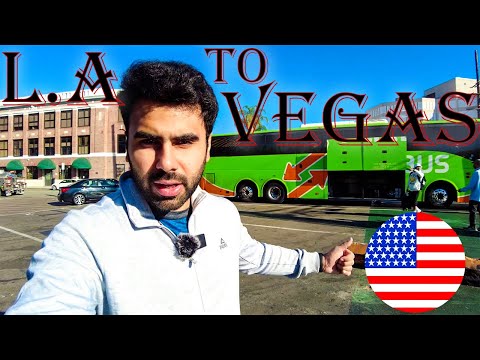 FLIXBUS | Los Angeles To Las Vegas | Cheap Way To Travel | Road Trip USA | 5 Hours LAX To LAS | USA