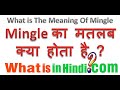 What is the meaning of Mingle in Hindi | Mingle का मतलब क्या होता है | Mingle ka matlab 