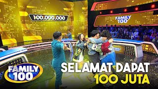 Download lagu BENERAN 100 JUTA! Wow Tidak Disangka - Sangka Dapat 100 Juta  | FAMILY 100 (7/7) mp3