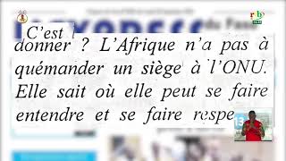 Revue de presse du 28 septembre 2026