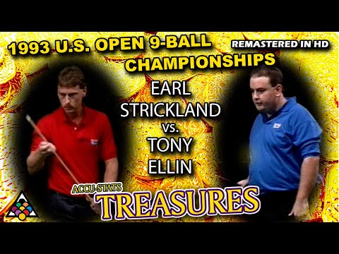 EARL STRICKLAND VS TONY ELLIN - 1993 US Open 9-Ball Championship Finals