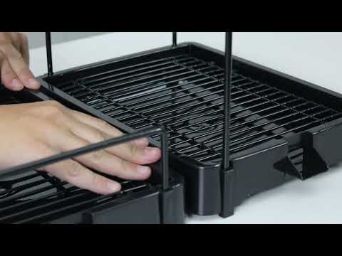 Montagem Fácil: Escorredor de Pratos com Porta Talher Aramado Dry Triplo