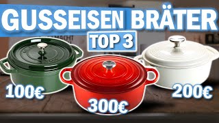 GUSSEISEN BRÄTER kaufen: Top 3 Gusseisen Bräter 2025 im Vergleich!