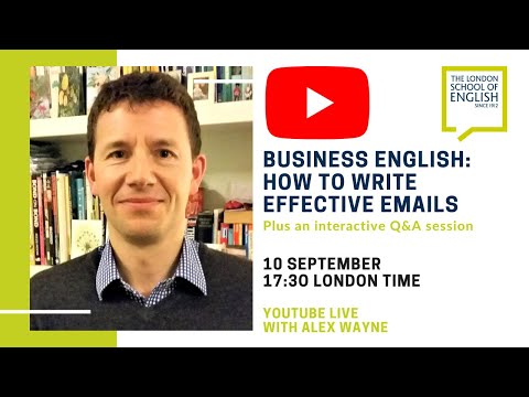 Business English - how to write effective emails