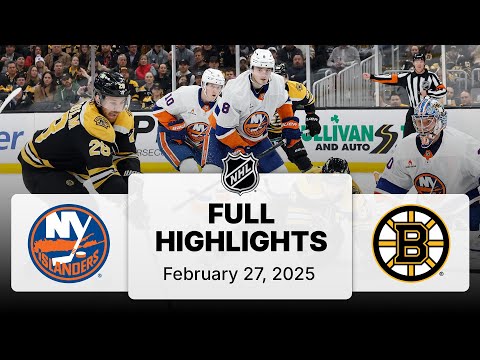 NHL Highlights | Islanders vs. Bruins | February 27, 2025