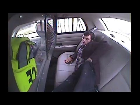 Police Car Flips Over With Prisoner Inside