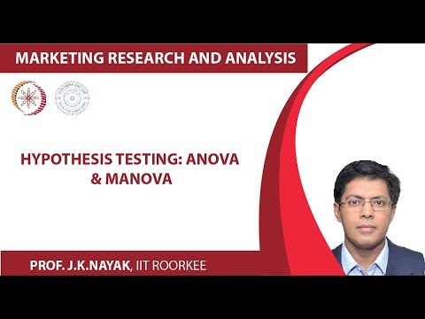 Lecture 21 Hypothesis Testing ANOVA MANOVA