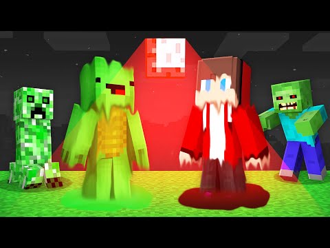 Shrek Craft: JJ and Mikey Transform into Monsters in Minecraft Blood Moon!