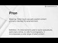 Pron Meaning