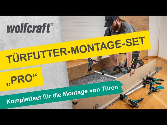 Vidéo teaser pour Türfutter-Montage-Set "Pro": Komplettset für die Montage von Türen | wolfcraft