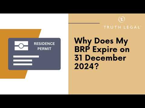 Why Does my Biometric Residence Permit (BRP) Expire on 31st December 2024?
