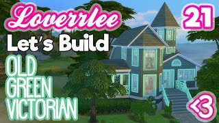 Old Green Victorian: SOLID COLOR CHALLENGE (Let's Build in the Sims 4 #21)