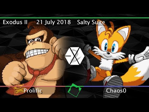 Exodus II - Prolific (Donkey Kong) vs Chaos0 (Tails) - SSF2 Beta Salty Suite