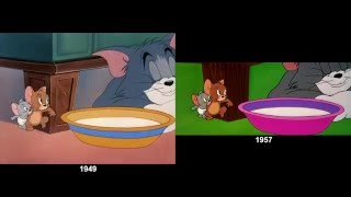 Download lagu Tom and Jerry in 1949/1957 (video comparison, no audio because WBTV) mp3